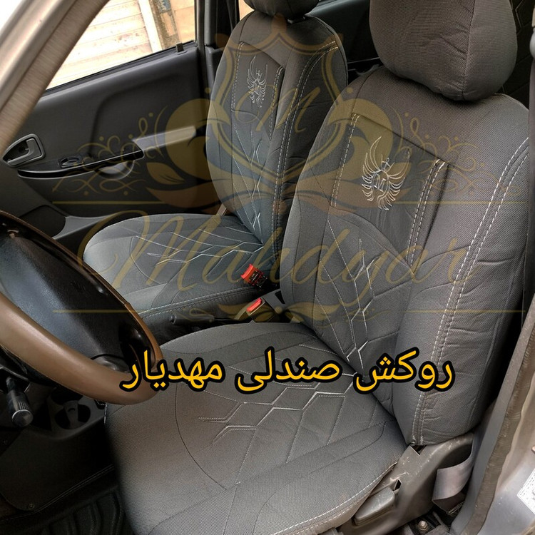 روکش صندلی پرایدصبا جودون برزنت سنگین طوسی