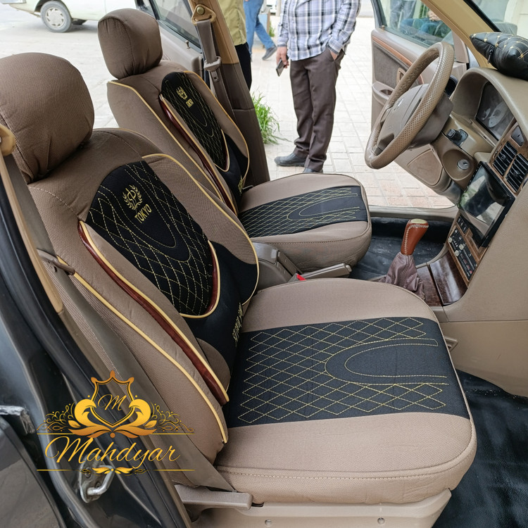 روکش صندلی سمندسورن طرح vipپارچه جودون برزنت سنگین با الگوی بسیار عالی