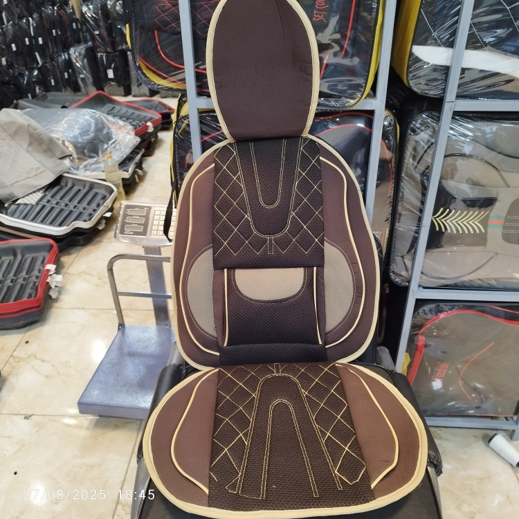 عرق گیر پشتی خودرو(یک جفت) پارچه جودون برزنت وسط اسپایس